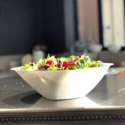 3 Saladiers Blancs 3 L -Vacances Vaisselle Magasin 3 saladiers blancs 3 litres lavables reutilisables 3