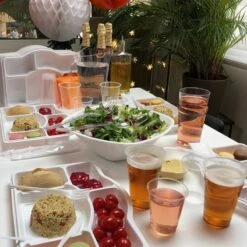 3 Saladiers Blancs 3 L -Vacances Vaisselle Magasin 3 saladiers blancs 3 litres lavables reutilisables 5