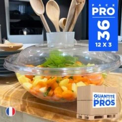 36 Saladiers + 36 Couvercles 2,25 L -Vacances Vaisselle Magasin 36 saladiers 36 couvercles 225 litres discount 1