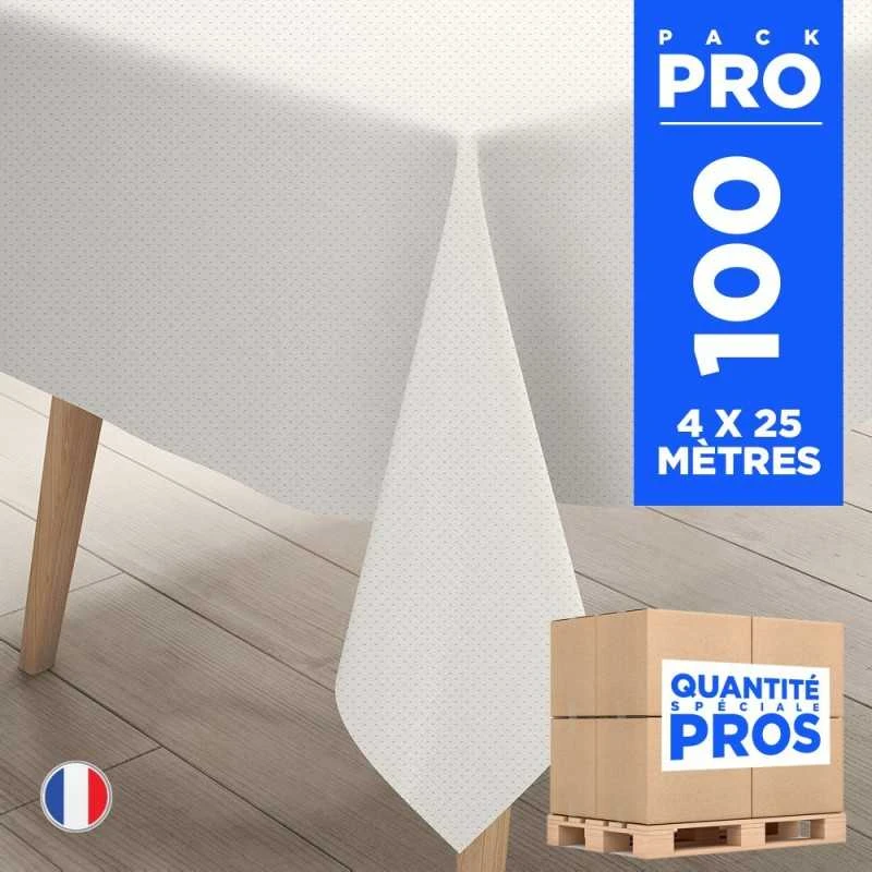 4 Nappes Blanches Intissées 25 M 4 4 Nappes Blanches Intissées 25 M – Image 2