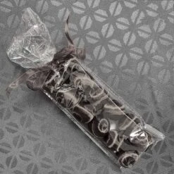 40 Boules En Fil Scintillant Noir 3 Tailles Assorties