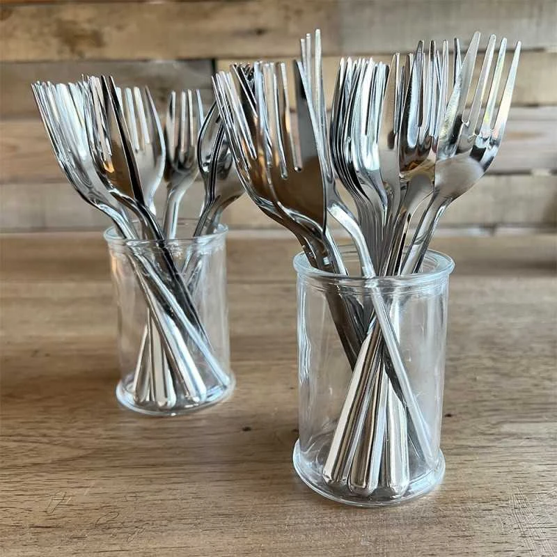 40 Fourchettes Inox Réutilisables 16,5 Cm 6 40 Fourchettes Inox Réutilisables 16,5 Cm – Image 4