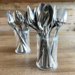 40 Grandes Cuillères Inox Réutilisables 16,5 Cm -Vacances Vaisselle Magasin 40 grandes cuilleres inox recyclables 3