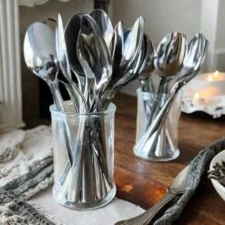 40 Grandes Cuillères Inox Réutilisables 16,5 Cm -Vacances Vaisselle Magasin 40 grandes cuilleres inox recyclables 4