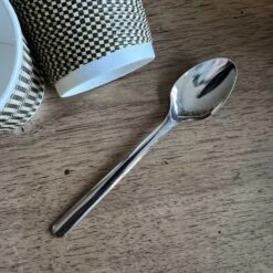 40 Petites Cuillères Inox Réutilisables 12,5 Cm -Vacances Vaisselle Magasin 40 petites cuilleres inox recyclables 125 cm 4
