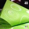 40 Serviettes Papier Vert Anis 38 X 38 Cm -Vacances Vaisselle Magasin 40 serviettes papier 38x38 decor cercles vert anis