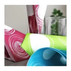 40 Serviettes Papier Vert Anis 38 X 38 Cm -Vacances Vaisselle Magasin 40 serviettes papier 38x38 decor cercles vert anis 1 2