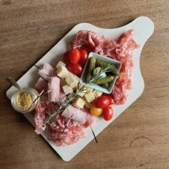 5 Planches Présentation Apéritif Bois 30 X 18 Cm