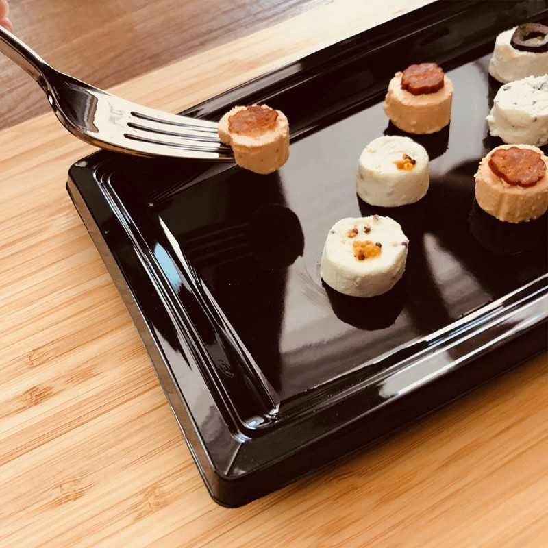 5 Plateaux Rectangulaire Noir 34,5 X 15,5 Cm 5 5 Plateaux Rectangulaire Noir 34,5 X 15,5 Cm – Image 3