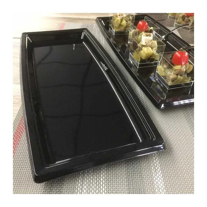 5 Plateaux Rectangulaire Noir 34,5 X 15,5 Cm 6 5 Plateaux Rectangulaire Noir 34,5 X 15,5 Cm – Image 4