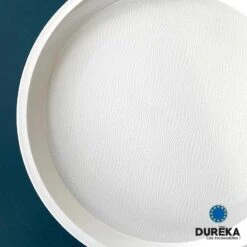 5 Plateaux Rond Blanc Incassable 32 Cm -Vacances Vaisselle Magasin 5 plateaux rond blanc incassable 32 cm 1