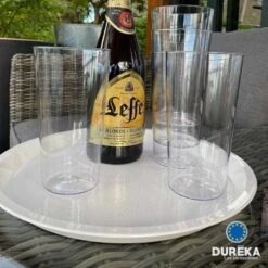 5 Plateaux Rond Blanc Incassable 32 Cm -Vacances Vaisselle Magasin 5 plateaux rond blanc incassable 32 cm 2