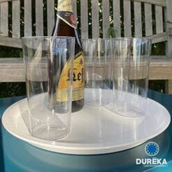 5 Plateaux Rond Blanc Incassable 32 Cm -Vacances Vaisselle Magasin 5 plateaux rond blanc incassable 32 cm 3