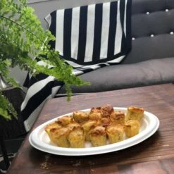 50 Assiettes Ovales Fibres Naturelles Blanches 26 Cm 9 50 Assiettes Ovales Fibres Naturelles Blanches 26 Cm -Vacances Vaisselle Magasin 50 assiettes biodegradables ovale 26 cm 2