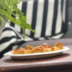 50 Assiettes Ovales Fibres Naturelles Blanches 26 Cm 10 50 Assiettes Ovales Fibres Naturelles Blanches 26 Cm -Vacances Vaisselle Magasin 50 assiettes biodegradables ovale 26 cm 3