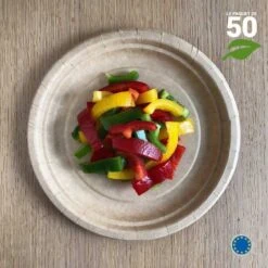 50 Assiettes Carton Kraft Nature 17 Cm 10 50 Assiettes Carton Kraft Nature 17 Cm -Vacances Vaisselle Magasin 50 assiettes carton kraft nature 17 cm 2