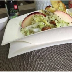 50 Assiettes Creuse Carrée Fibre Naturelle Blanc 18 Cm 11 50 Assiettes Creuse Carrée Fibre Naturelle Blanc 18 Cm -Vacances Vaisselle Magasin 50 assiettes creuse carree fibre naturelle blanc 18 cm 3