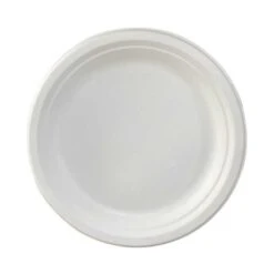 50 Assiettes Rondes 23 Cm -Vacances Vaisselle Magasin 50 assiettes rondes 23cm biodegradables et compostables 5