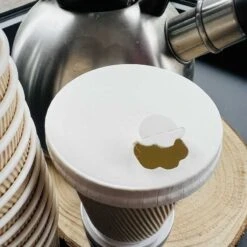 50 Couvercles Papier Blanc Pour Gobelets 24 Cl