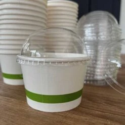 50 Couvercles Plastique Pour Pots à Glace -Vacances Vaisselle Magasin 50 couvercles plastique pour pots a glace 3