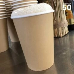 50 Gobelets Carton Esprit Kraft 35 Cl