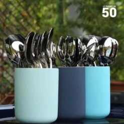 50 Grandes Cuillères Façon Inox -Vacances Vaisselle Magasin 50 grandes cuilleres facon inox reutilisables 2