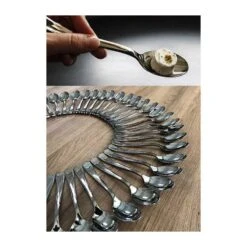 50 Grandes Cuillères Façon Inox -Vacances Vaisselle Magasin 50 grandes cuilleres facon inox reutilisables 5