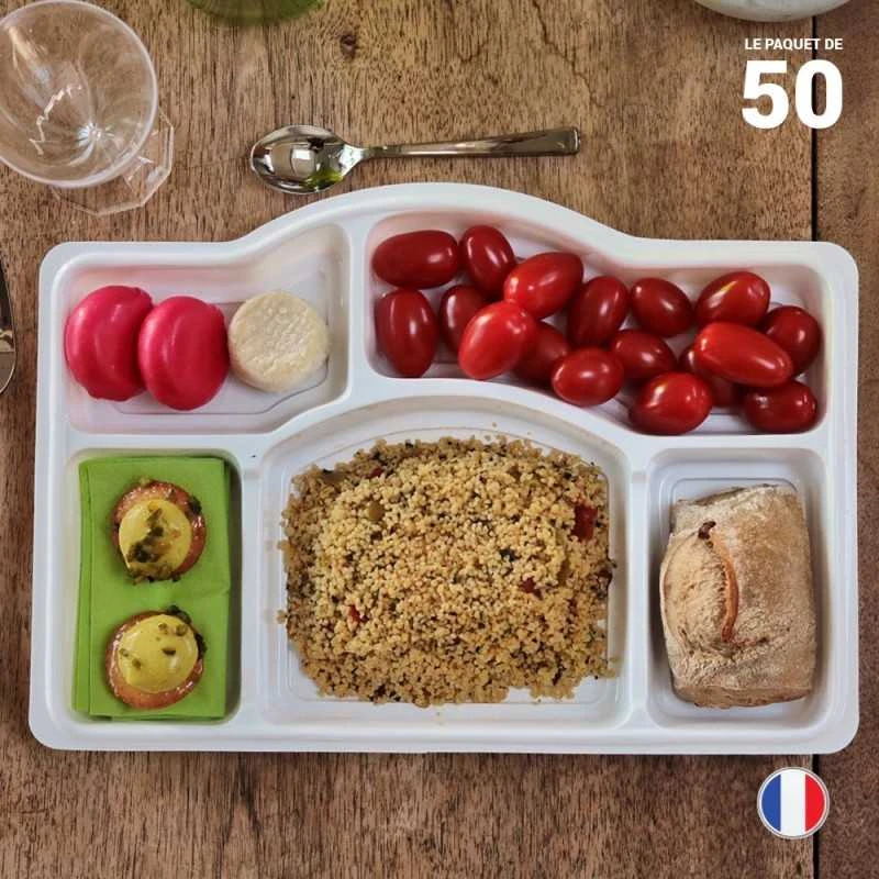 50 Plateaux Repas 5 Cases 5 50 Plateaux Repas 5 Cases – Image 3