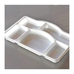 50 Plateaux Repas 5 Cases 15 50 Plateaux Repas 5 Cases -Vacances Vaisselle Magasin 50 plateaux repas 5 cases recyclables reutilisables 5