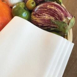 50 Serviettes Blanches Non-tissées 40 X 40 Cm -Vacances Vaisselle Magasin 50 serviettes blanche non tissees 40 x 40 cm 4