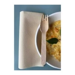 50 Serviettes élégance Non-tissées Ivoire 40 X 40 Cm -Vacances Vaisselle Magasin 50 serviettes elegance non tisse ivoire 4040 cm 5