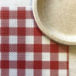 500 Sets De Table Papier Vichy 30 X 40 Cm