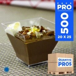 500 Verrines Design 12 Cl -Vacances Vaisselle Magasin 500 verrines design 12 cl recyclables reutilisables 1