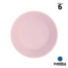 6 Assiettes Creuses Duréka Pastel Roses 17,8 Cm -Vacances Vaisselle Magasin 6 assiettes creuses dureka pastel rose incassable reutilisable 178 cm