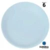 6 Assiettes Duréka Pastel Bleues 27,4 Cm