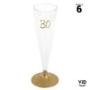 6 Flûtes Pied Or âge 30 Ans 14 Cl 2 6 Flûtes Pied Or âge 30 Ans 14 Cl -Vacances Vaisselle Magasin 6 flutes pied or age 30 ans recyclables reutilisables 14 cl