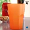 6 Verres Cocktail Plastique Réutilisable Orange 42 Cl -Vacances Vaisselle Magasin 6 verres cocktail orange 42cl lavables reutilisables