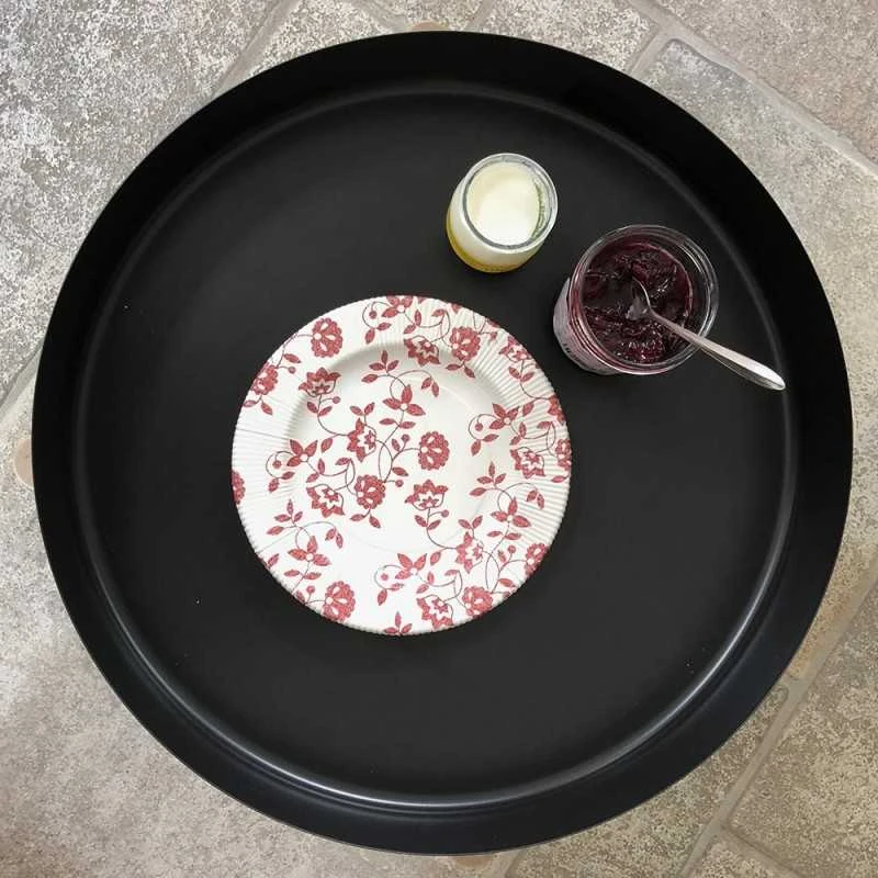 8 Assiettes Carton Rouge 20 Cm 4 8 Assiettes Carton Rouge 20 Cm – Image 2