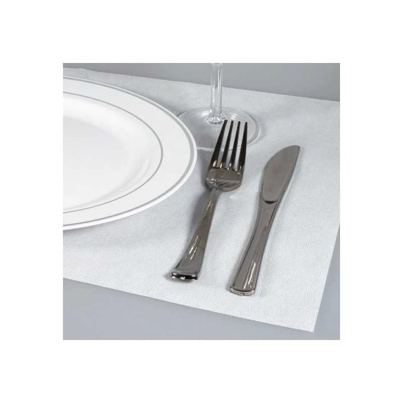 80 Sets De Table Blancs Non-tissés 30 X 40 Cm 3 80 Sets De Table Blancs Non-tissés 30 X 40 Cm