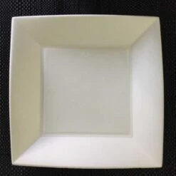 50 Assiettes Carrées Fibres Naturelles Design 23 Cm 8 50 Assiettes Carrées Fibres Naturelles Design 23 Cm -Vacances Vaisselle Magasin assiette biodegradable design carree plate 23 cm par 50 2
