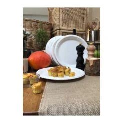 50 Assiettes Rondes 26 Cm -Vacances Vaisselle Magasin assiette biodegradable ronde 26 cm par 50 1 8