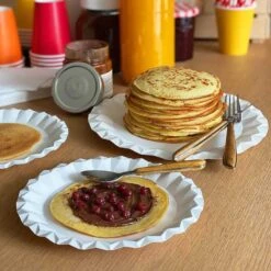 50 Assiettes Carton Blanc Design 18 Cm -Vacances Vaisselle Magasin assiette carton blanc design 18cm par 50 6