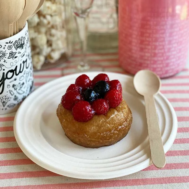 50 Assiettes Design Fibres Naturelles Blanches 18 Cm 5 50 Assiettes Design Fibres Naturelles Blanches 18 Cm – Image 3