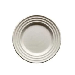 50 Assiettes Design Fibres Naturelles Blanches 18 Cm 11 50 Assiettes Design Fibres Naturelles Blanches 18 Cm -Vacances Vaisselle Magasin assiettes biodegradables design blanc 18 cm par 50 4