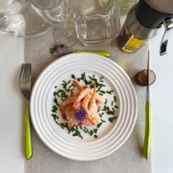 50 Assiettes 100% Fibres Design Blanc 23 Cm -Vacances Vaisselle Magasin assiettes biodegradables design blanc 23 cm par 50 2