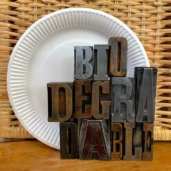 100 Assiettes Rondes Fibres Naturelles Blanches 23 Cm -Vacances Vaisselle Magasin assiettes biodegradables rondes 23 cm par 100 3