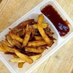 100 Barquettes à Frites 500 Gr + Compartiment 19 100 Barquettes à Frites 500 Gr + Compartiment -Vacances Vaisselle Magasin barquette charcutieres frites et sauce 500 gr 8