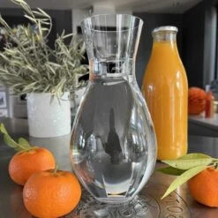 Carafe à Vin Transparente Incassable, Réutilisable 1 L
