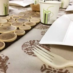 Centre De Table Déco Bois Rectangulaire 80 X 15 Cm -Vacances Vaisselle Magasin centre de table deco bois rectangulaire 80 x 15cm 4