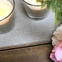 Chemin De Table 100% Lin Naturel 5 M -Vacances Vaisselle Magasin chemin de table 100 lin naturel 5 metres 2